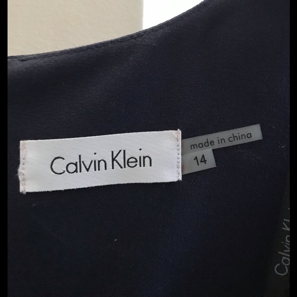 NWT Women’s Navy Calvin Klein, Size 14, Dress - Picture 3 of 5